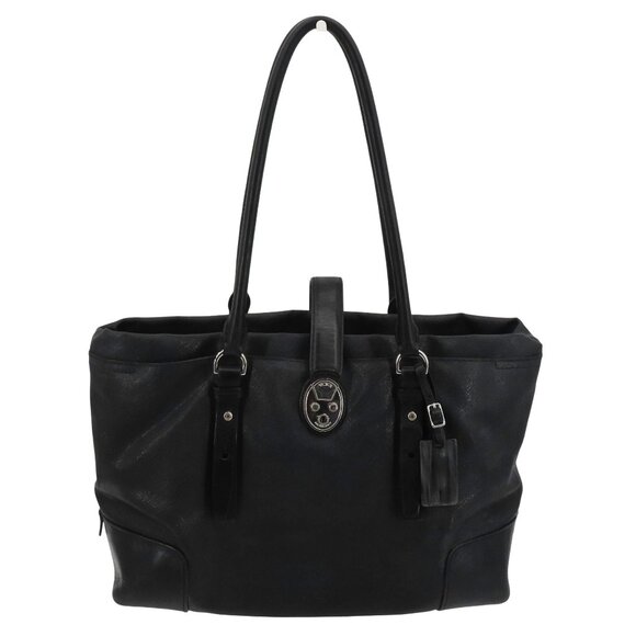 Tumi Villa Turin 73105D2 Black Canvas Work Travel Tote Handbag Purse Bag Commute - Picture 1 of 16